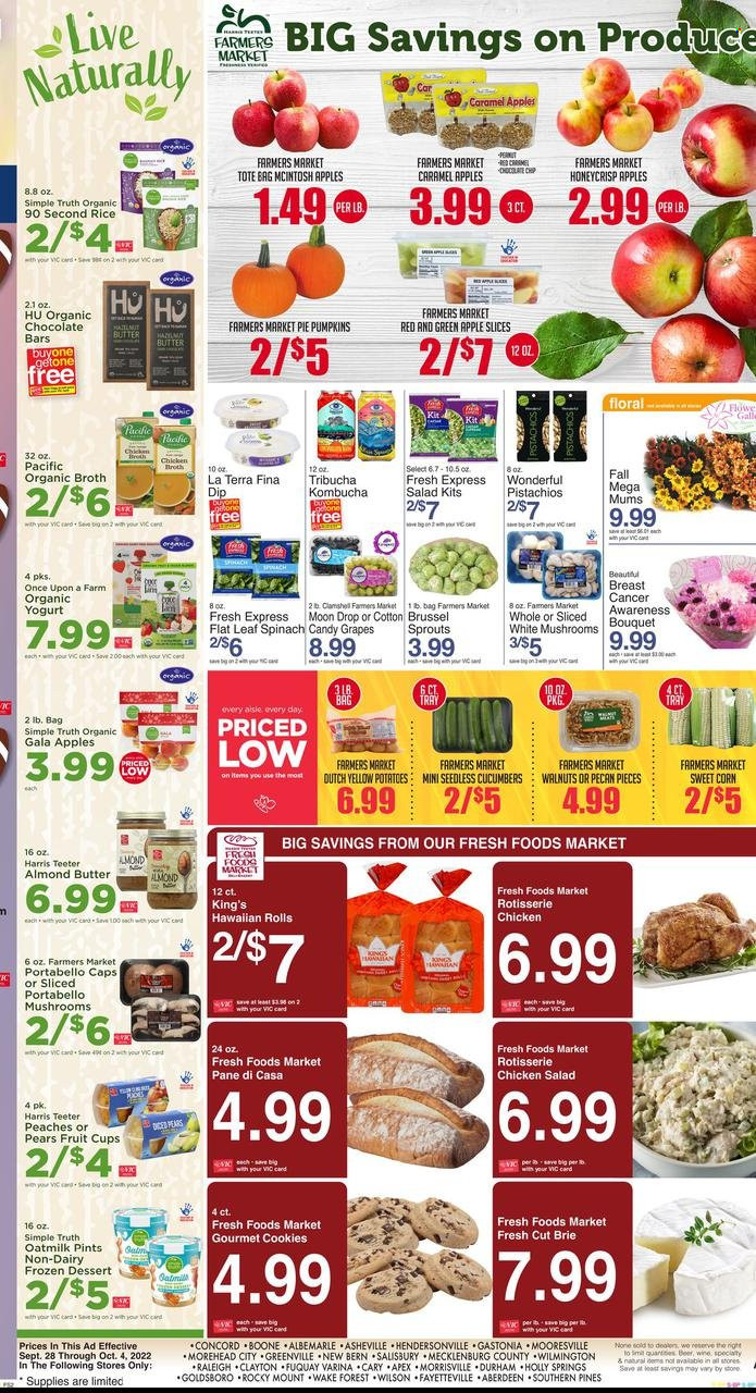 Harris Teeter ad - 09/28/2022 - 10/04/2022. Page 8