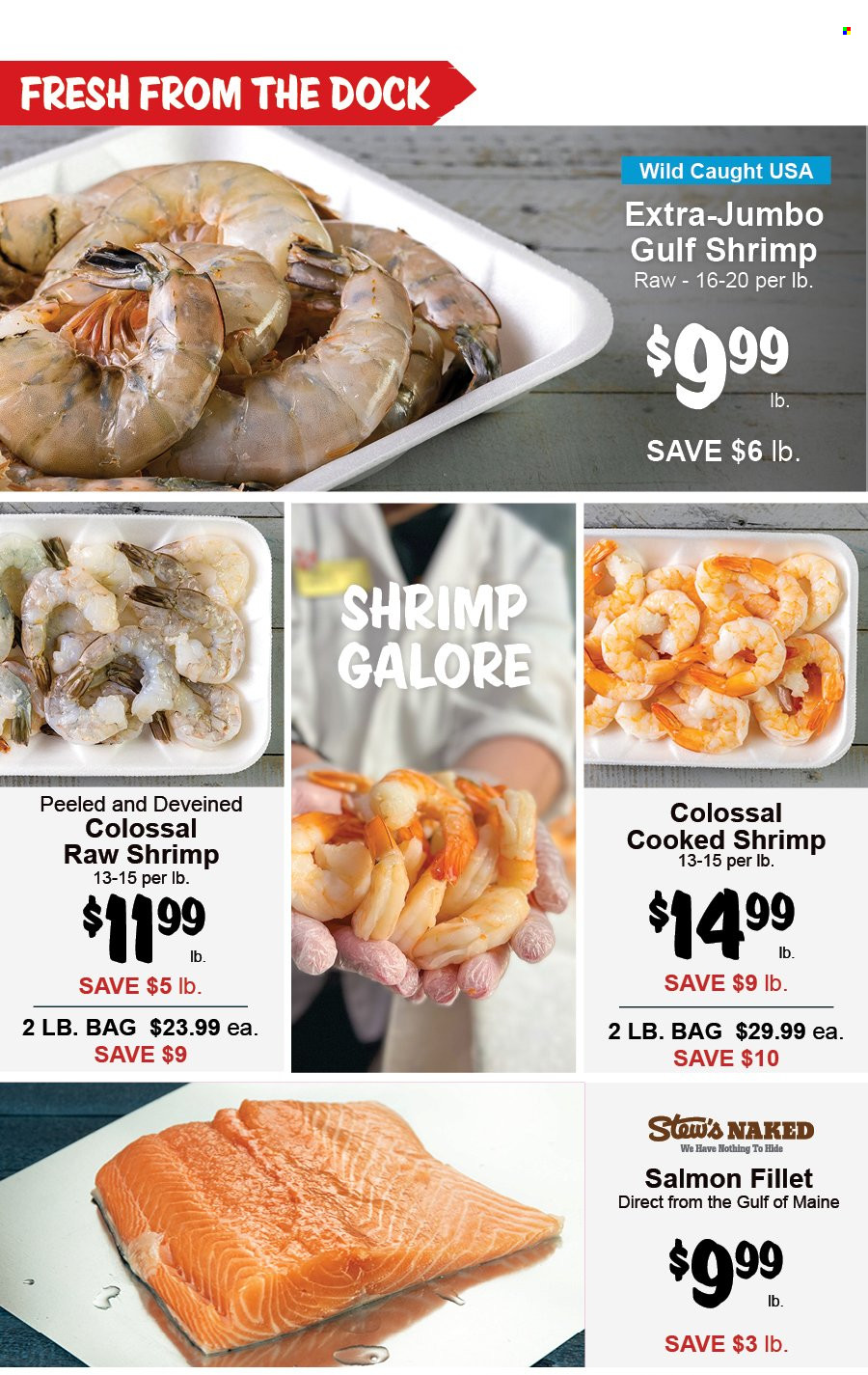 thumbnail - Stew Leonard's Flyer - 09/28/2022 - 10/04/2022 - Sales products - salmon, salmon fillet, shrimps. Page 5.