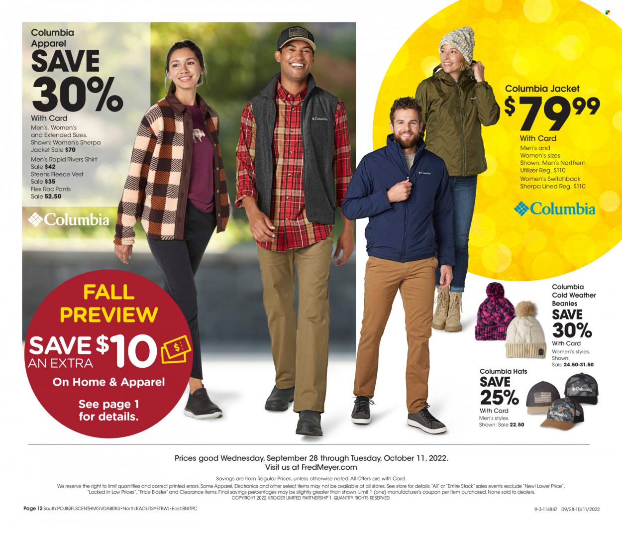 Fred Meyer ad - 09/28/2022 - 10/11/2022. Page 12