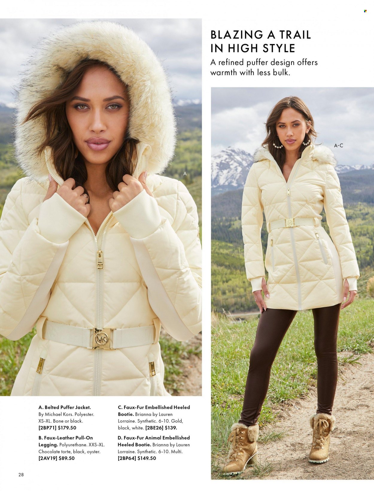 thumbnail - Boston Proper Flyer - Sales products - Michael Kors, jacket, puffer jacket. Page 28.