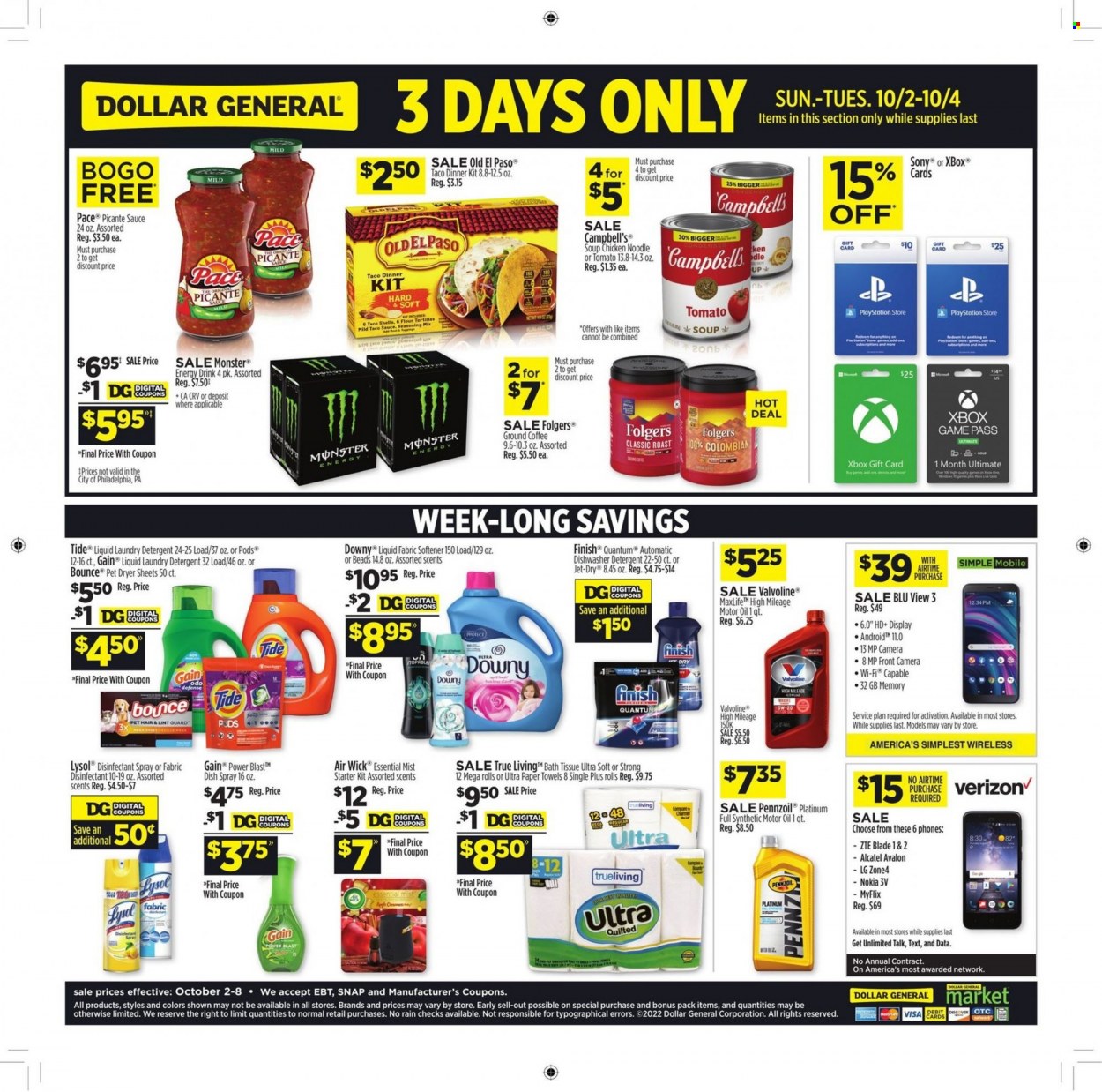 Dollar General ad - 10/02/2022 - 10/08/2022. Page 2