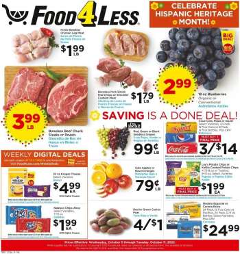 Food 4 Less Flyer - 10/05/2022 - 10/11/2022.