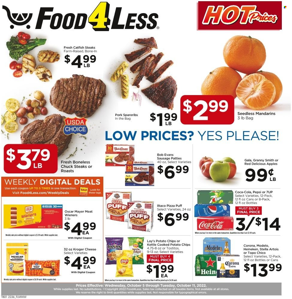 Food 4 Less ad - 10/05/2022 - 10/11/2022. Page 1