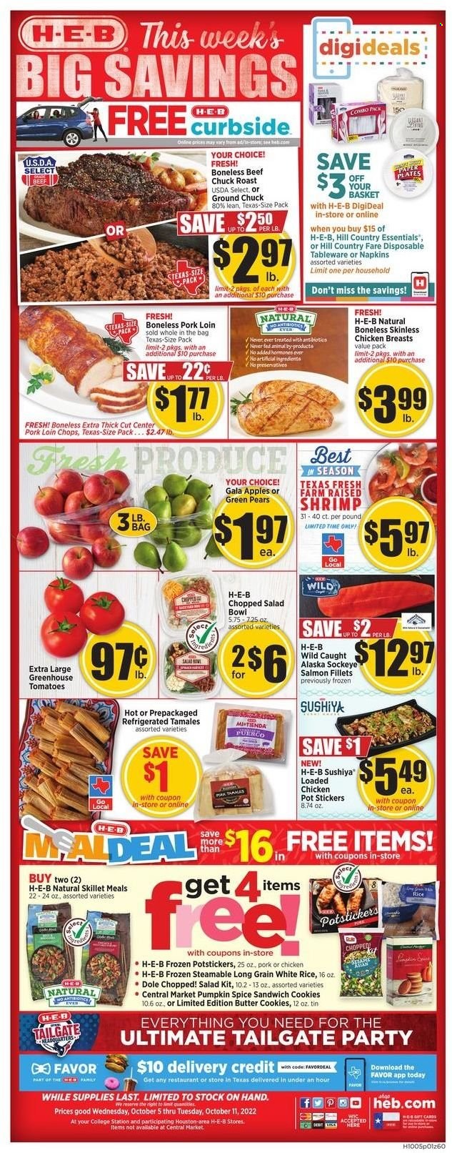 H-E-B ad - 10/05/2022 - 10/11/2022. Page 1