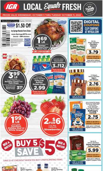 IGA Flyer - 10/05/2022 - 10/11/2022.