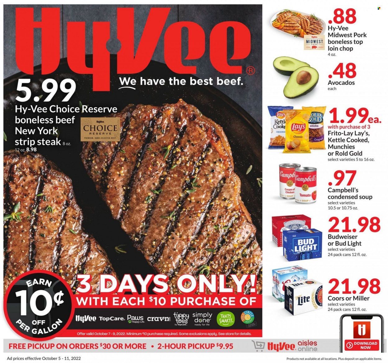 Hy-Vee ad - 10/05/2022 - 10/11/2022. Page 1