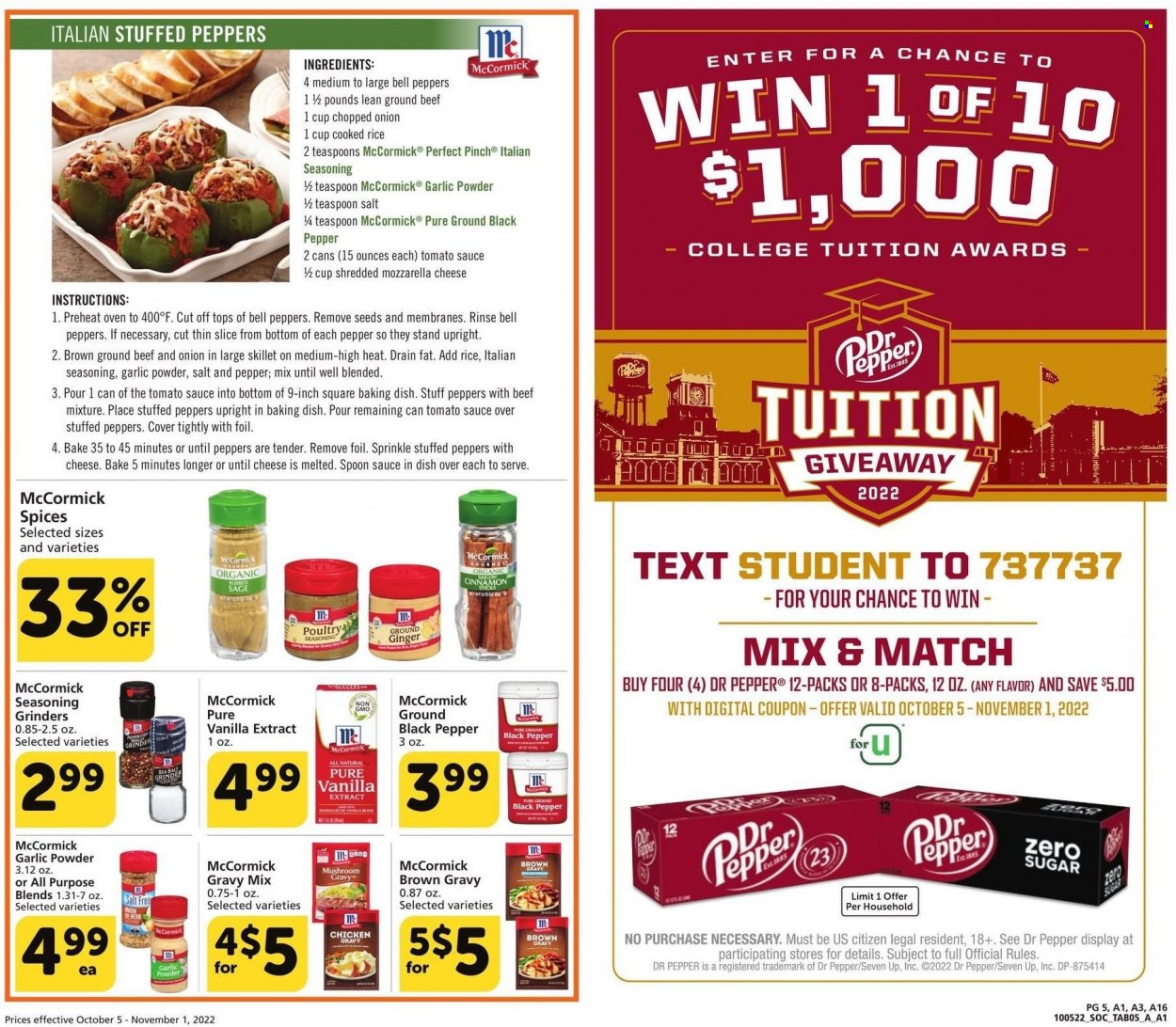 Albertsons ad - 10/05/2022 - 11/01/2022. Page 5