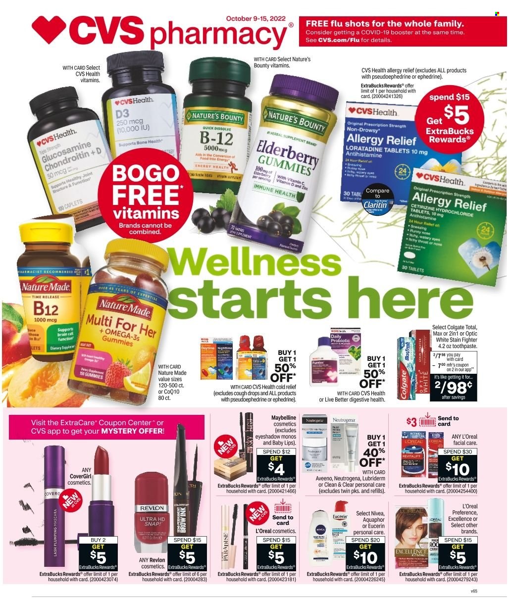CVS Pharmacy ad - 10/09/2022 - 10/15/2022. Page 1