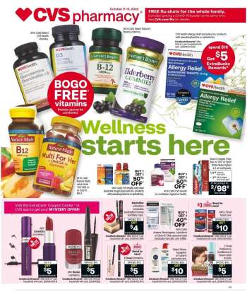 CVS Pharmacy Flyer - 10/09/2022 - 10/15/2022.