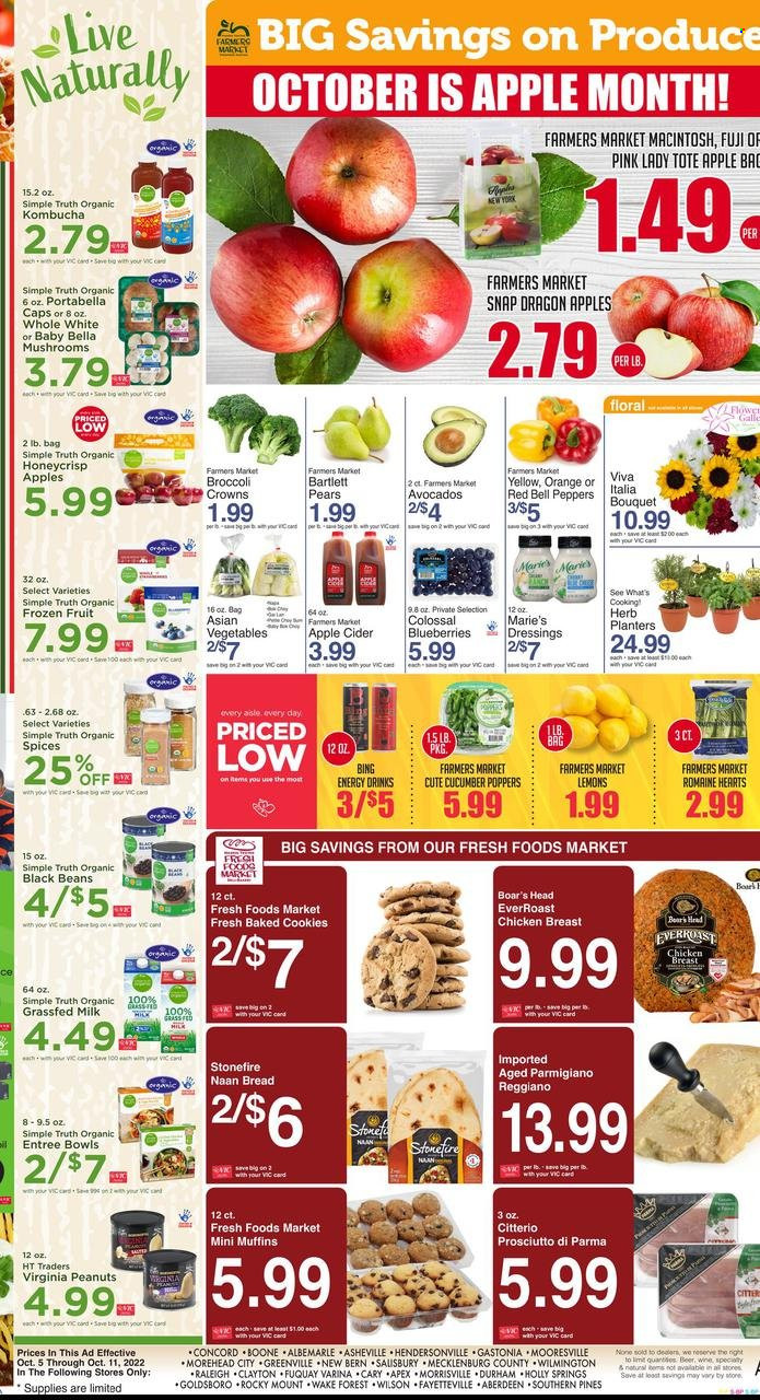 Harris Teeter ad - 10/05/2022 - 10/11/2022. Page 6