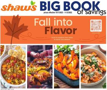 Shaw’s Flyer - 10/07/2022 - 11/03/2022.