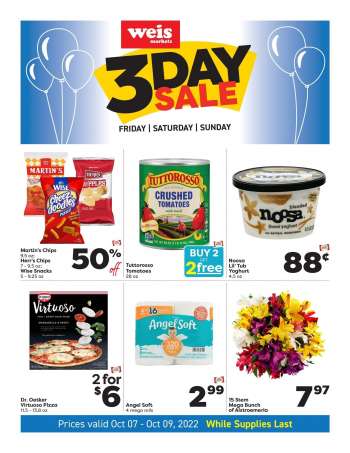 Weis Flyer - 10/07/2022 - 10/09/2022.
