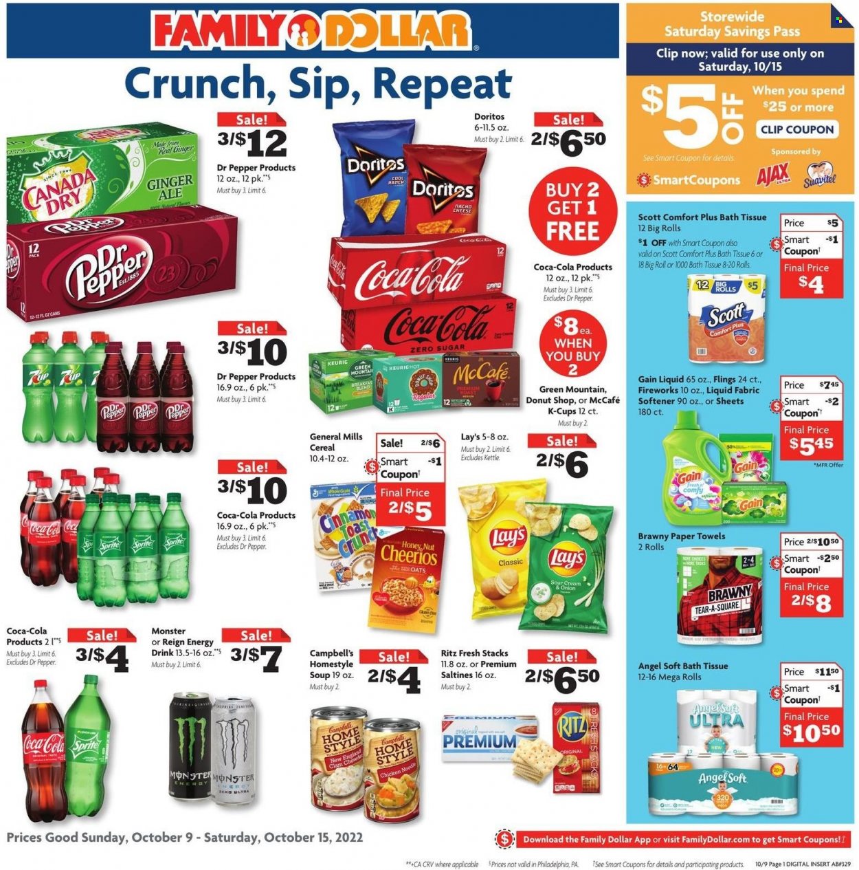 Family Dollar ad - 10/09/2022 - 10/15/2022. Page 1