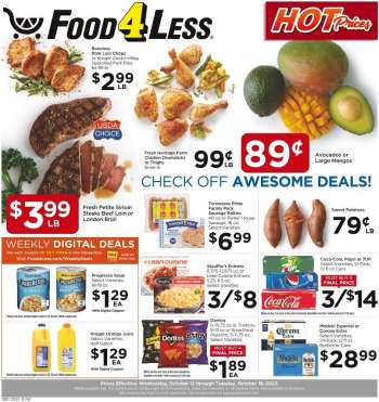 Food 4 Less Flyer - 10/12/2022 - 10/18/2022.