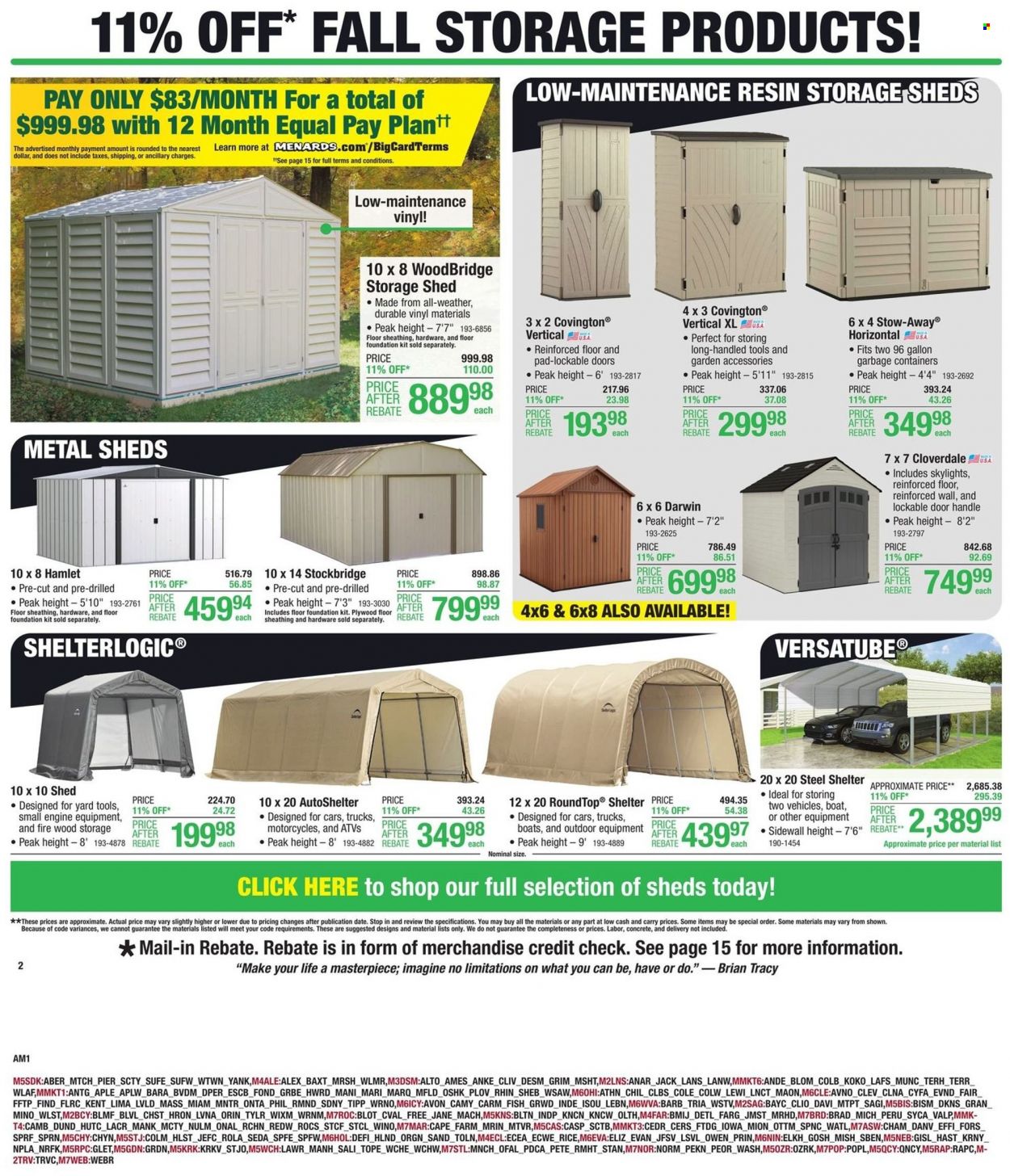 Menards ad - 10/13/2022 - 10/23/2022. Page 2