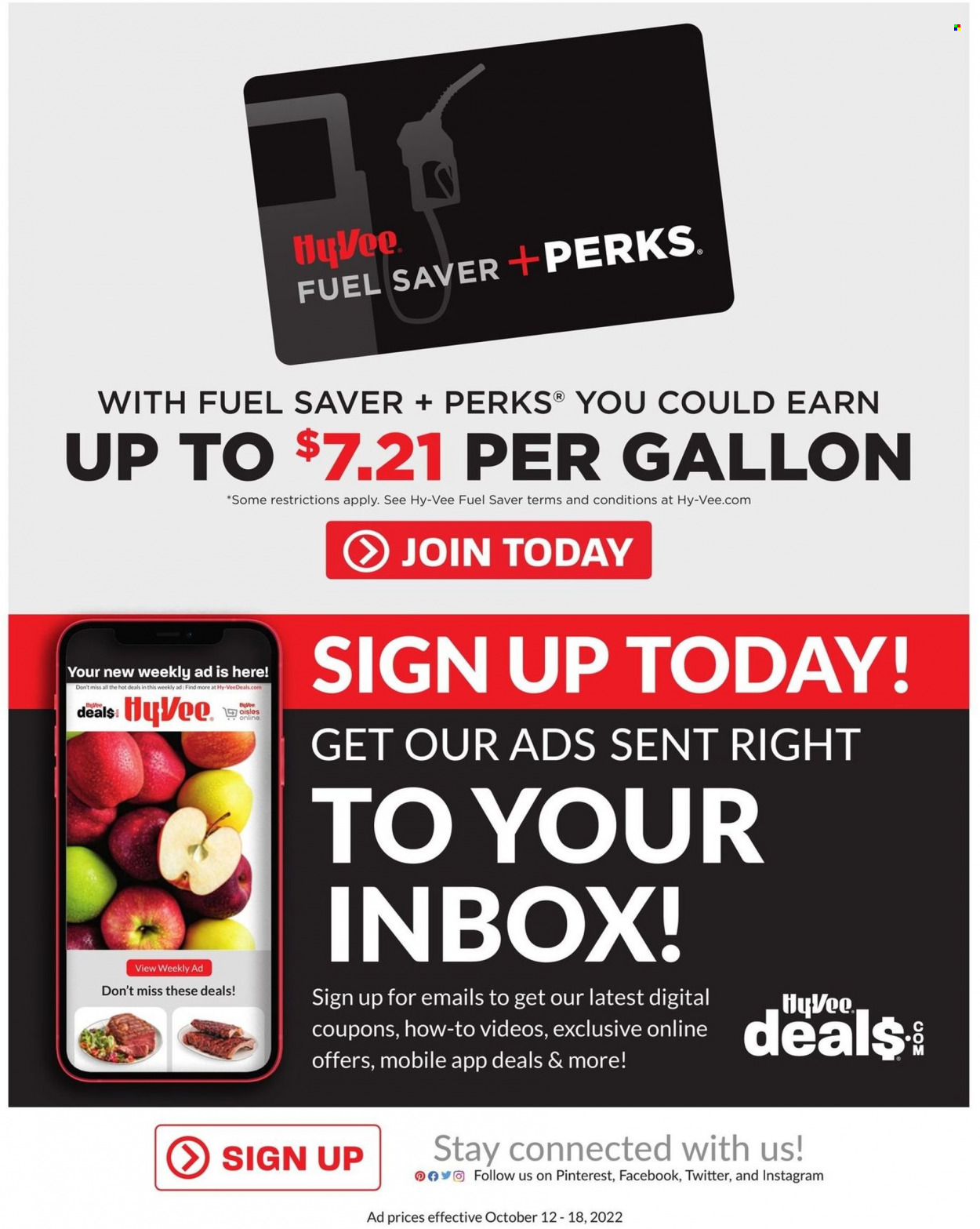 Hy-Vee ad - 10/12/2022 - 10/18/2022. Page 22