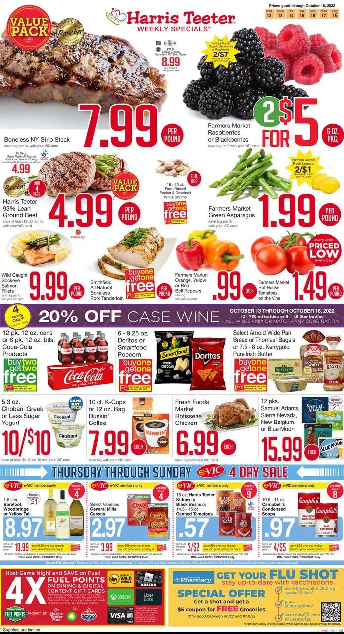Harris Teeter ad - 10/12/2022 - 10/18/2022. Page 1