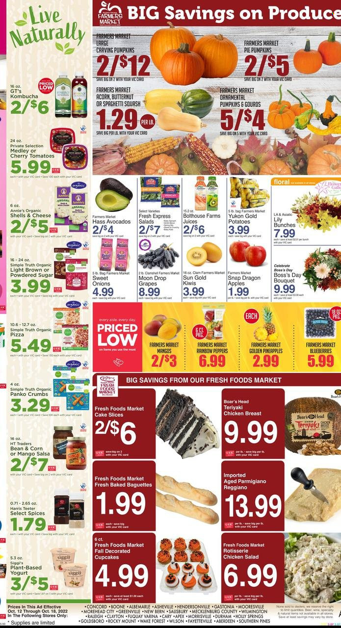 Harris Teeter ad - 10/12/2022 - 10/18/2022. Page 6