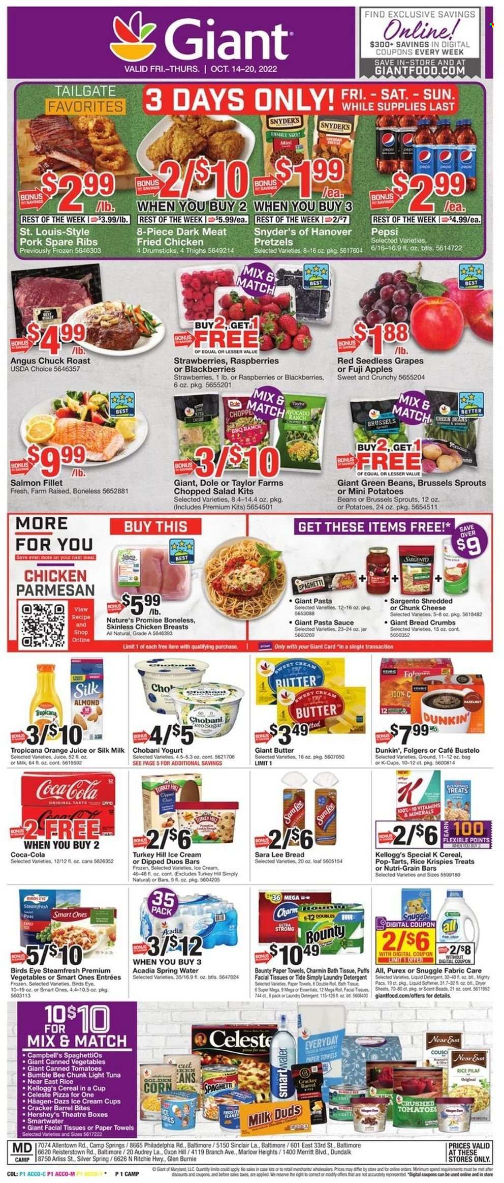 Giant Food ad - 10/14/2022 - 10/20/2022. Page 1