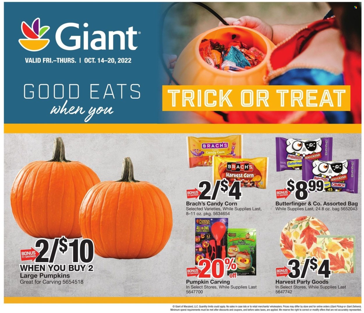 Giant Food ad - 10/14/2022 - 10/20/2022. Page 10