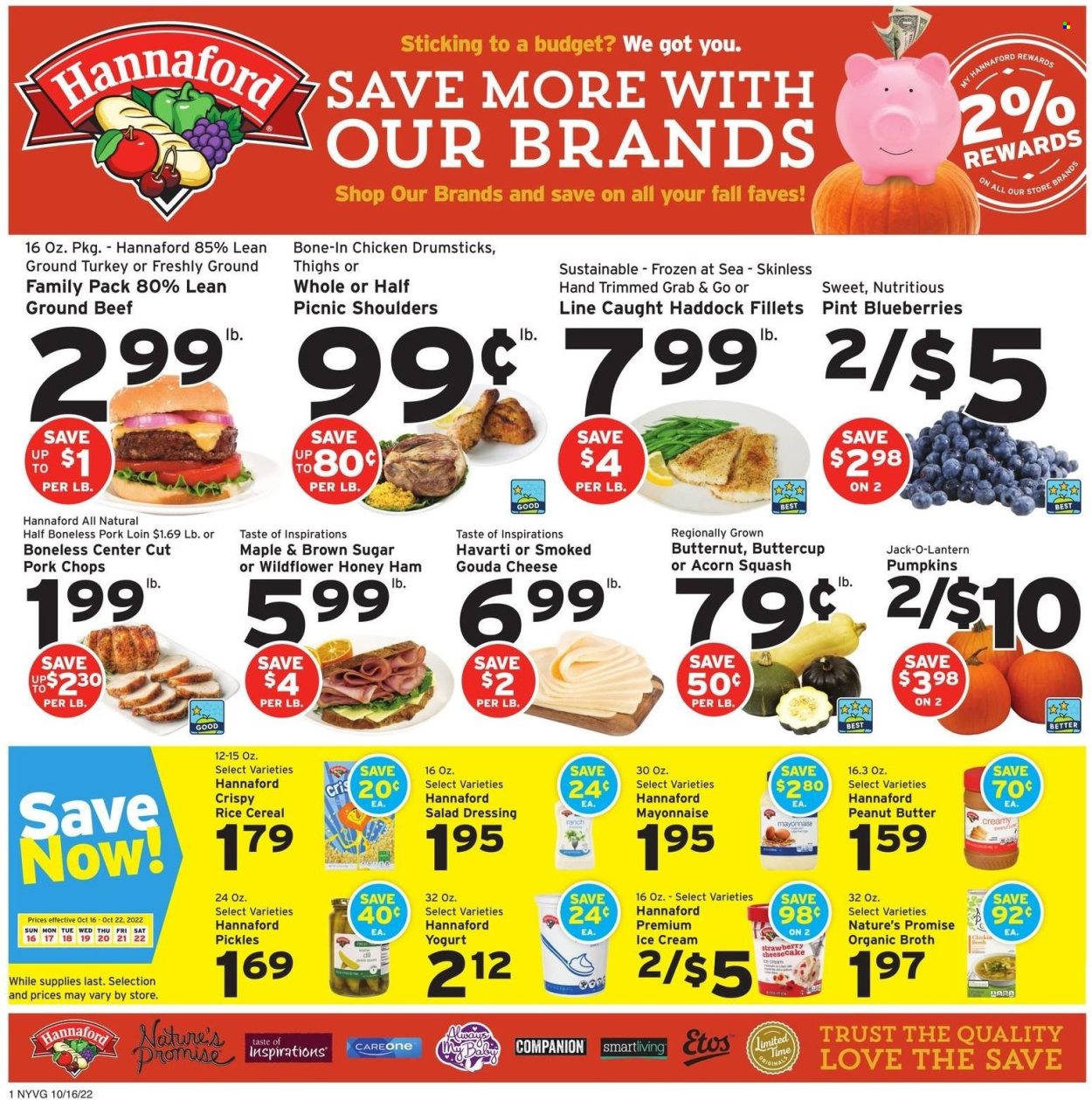 Hannaford ad - 10/16/2022 - 10/22/2022. Page 1