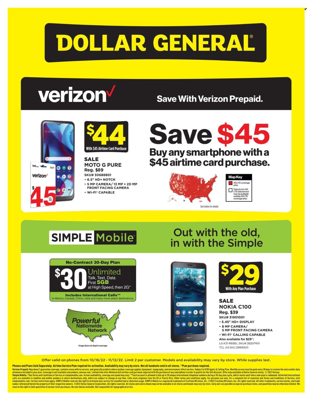 Dollar General ad - 10/16/2022 - 11/12/2022. Page 2