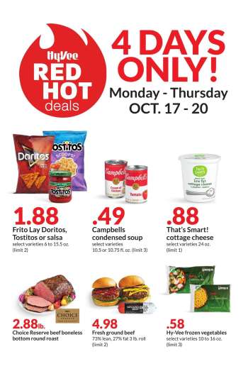 Hy-Vee Flyer - 10/17/2022 - 10/20/2022.