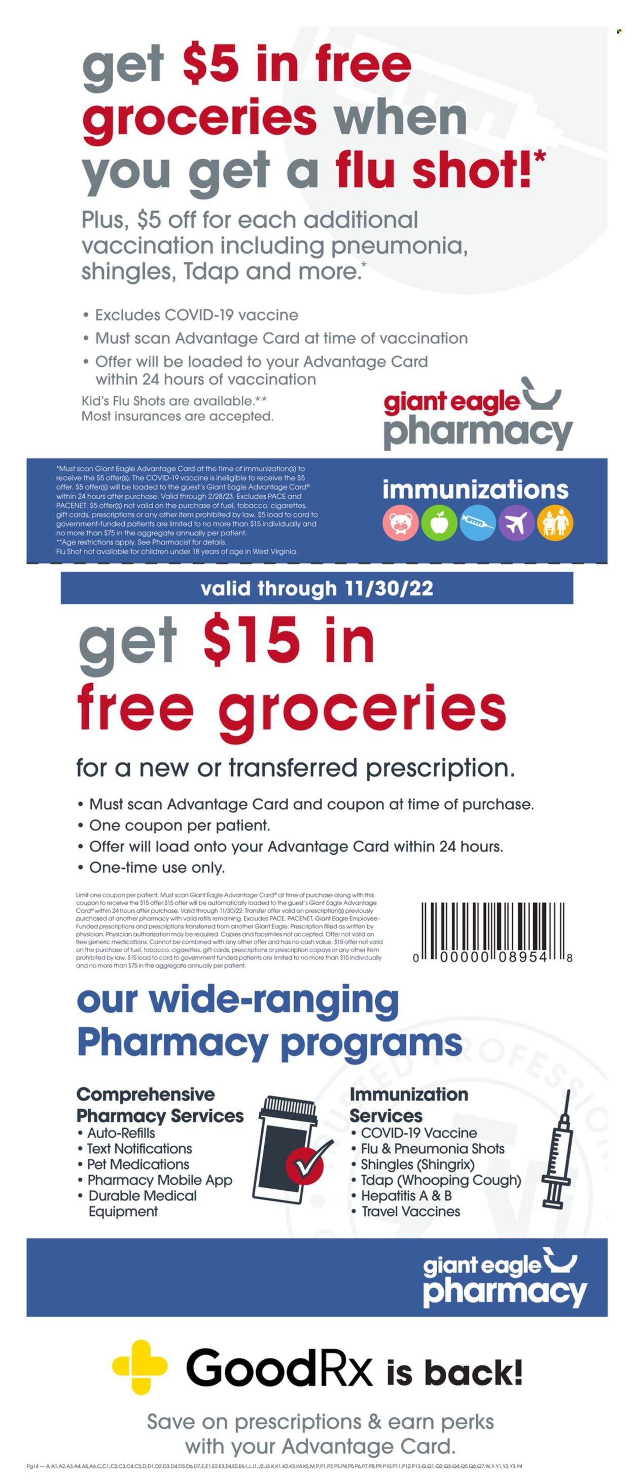Giant Eagle ad - 10/20/2022 - 10/26/2022. Page 14