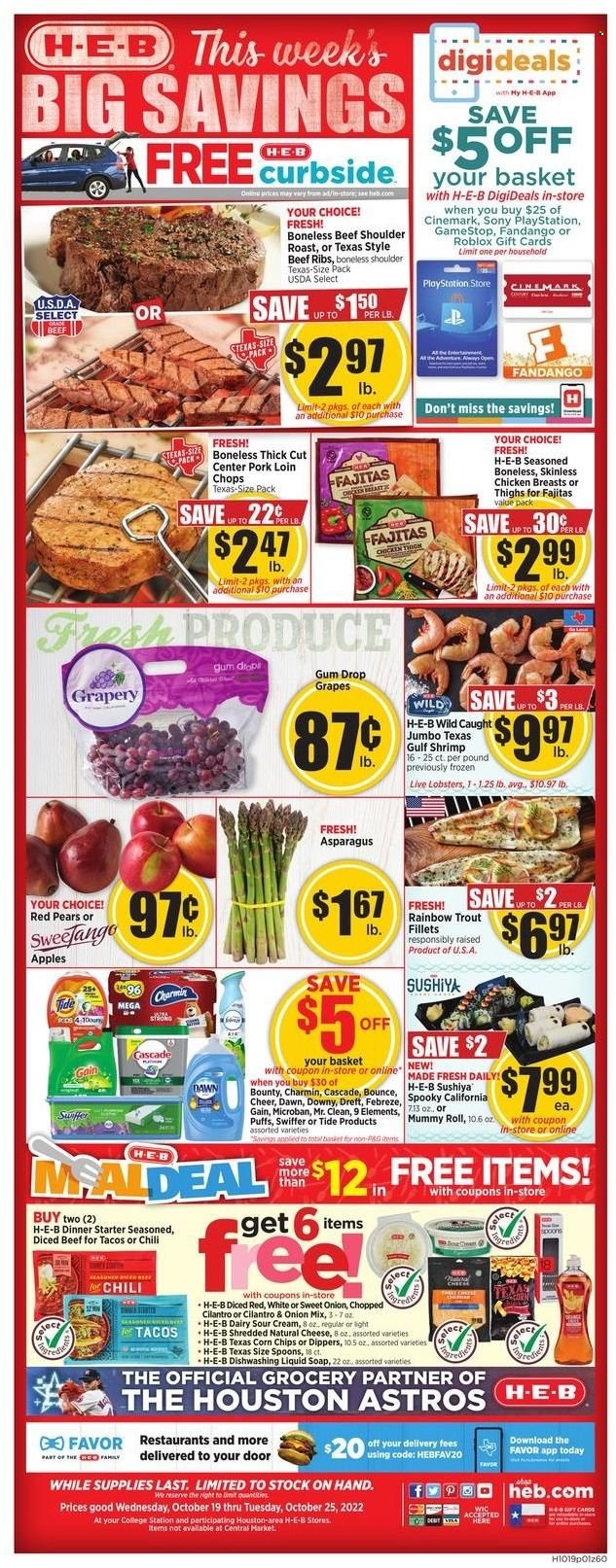 H-E-B ad - 10/19/2022 - 10/25/2022. Page 1