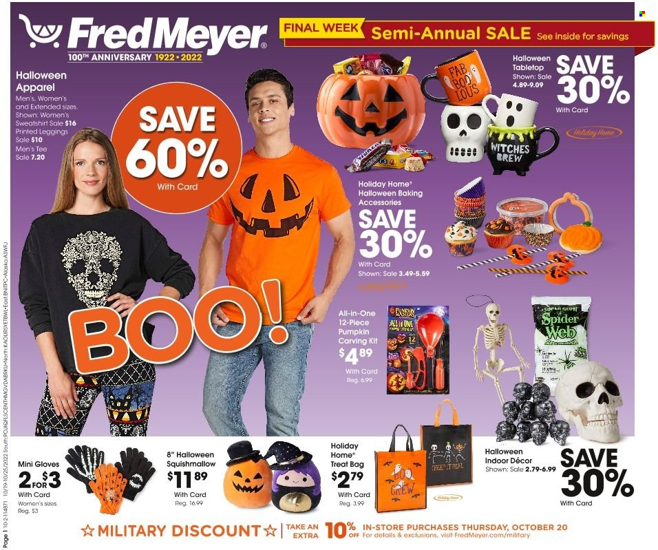 Fred Meyer ad - 10/19/2022 - 10/25/2022. Page 1