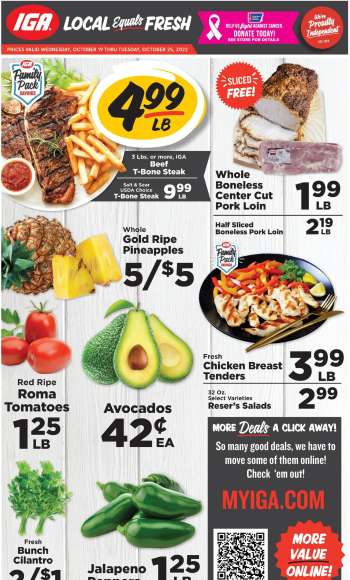 IGA Flyer - 10/19/2022 - 10/25/2022.