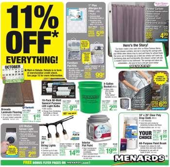 Menards Flyer - 10/20/2022 - 10/30/2022.