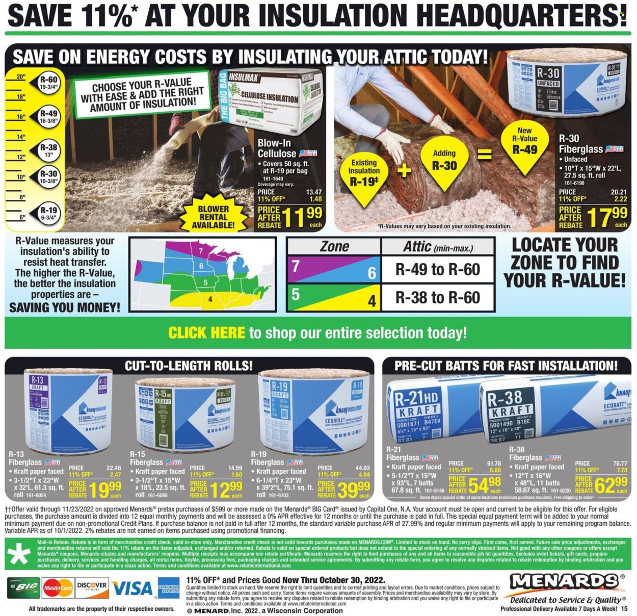 Menards ad - 10/20/2022 - 10/30/2022. Page 16