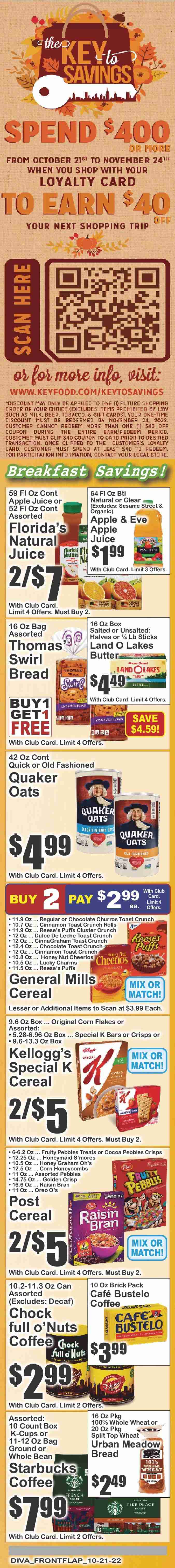 Key Food ad - 10/21/2022 - 10/27/2022. Page 7