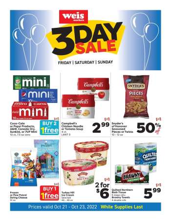 Weis Flyer - 10/21/2022 - 10/23/2022.