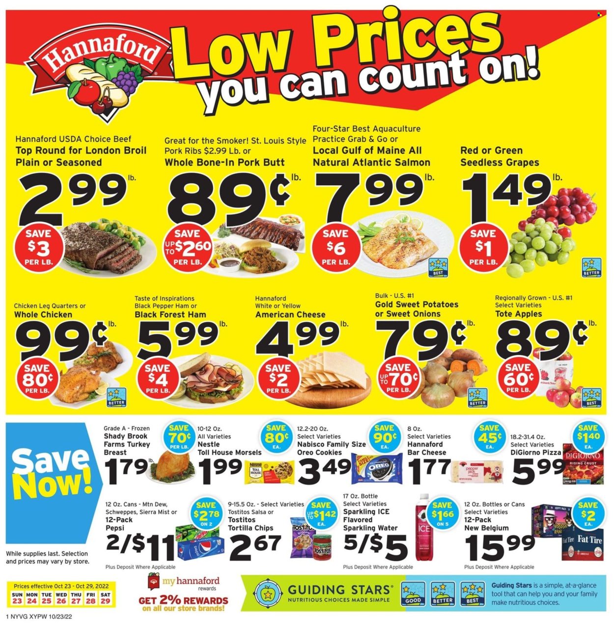 Hannaford ad - 10/23/2022 - 10/29/2022. Page 1
