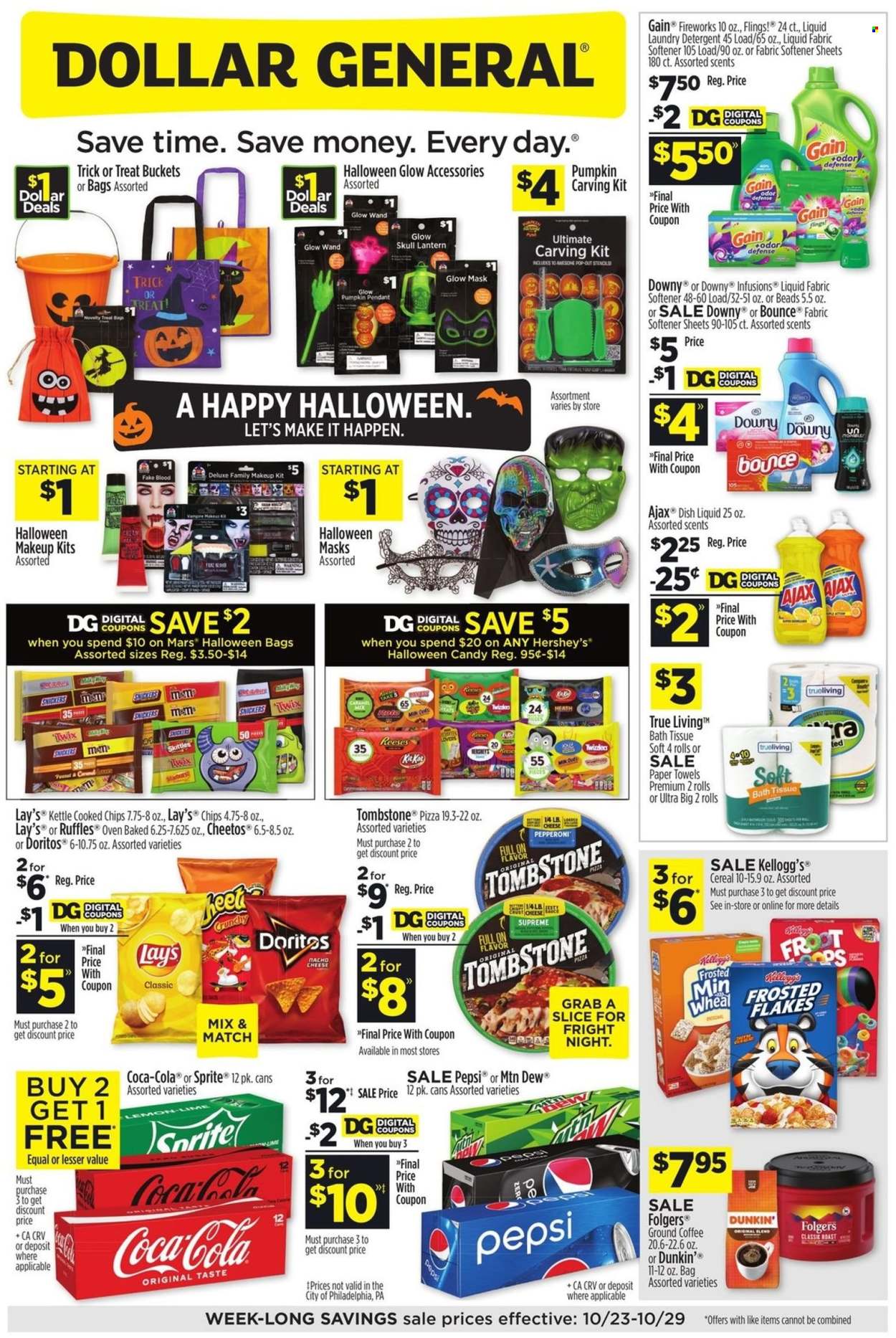 Dollar General ad - 10/23/2022 - 10/29/2022. Page 1