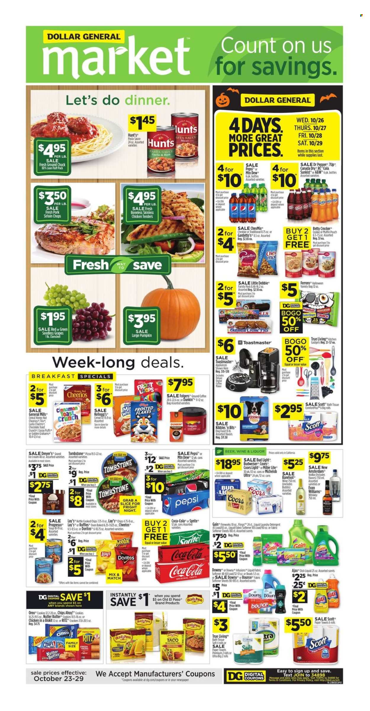Dollar General ad - 10/23/2022 - 10/29/2022. Page 1