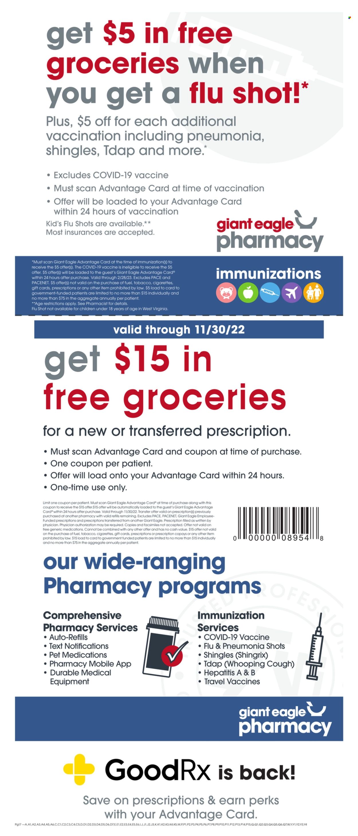 Giant Eagle ad - 10/27/2022 - 11/02/2022. Page 17