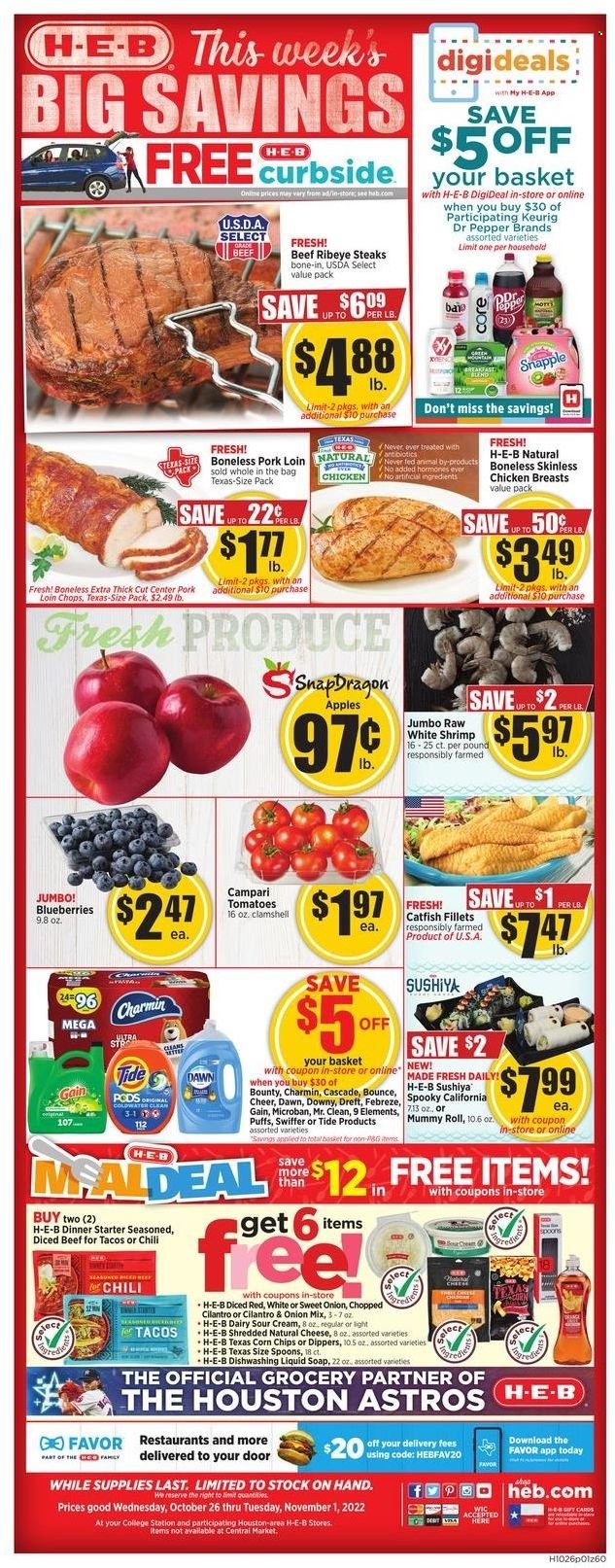 H-E-B ad - 10/26/2022 - 11/01/2022. Page 1
