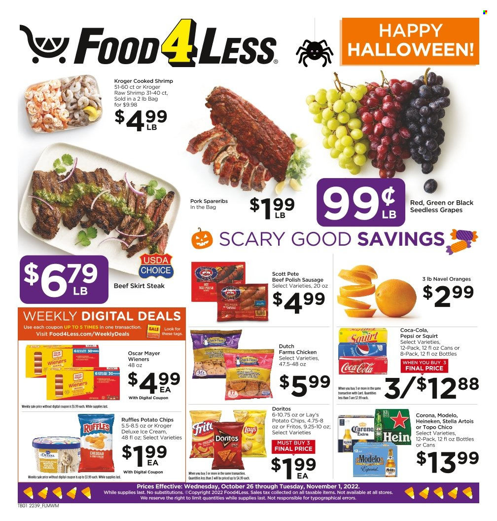 Food 4 Less ad - 10/26/2022 - 11/01/2022. Page 1