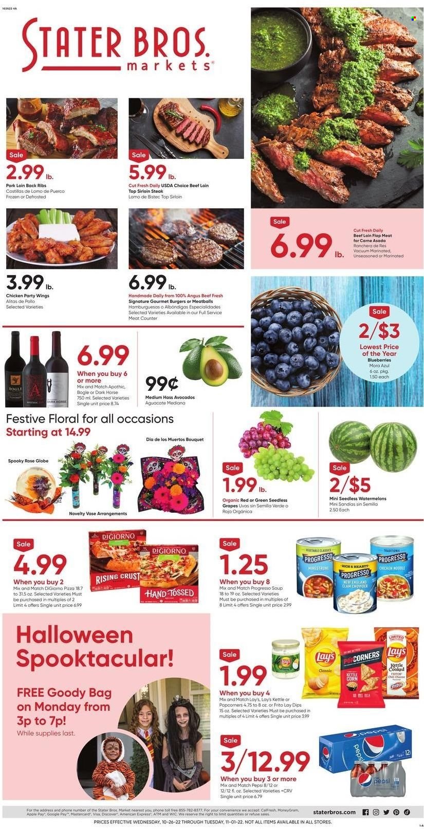 Stater Bros. ad - 10/26/2022 - 11/01/2022. Page 1