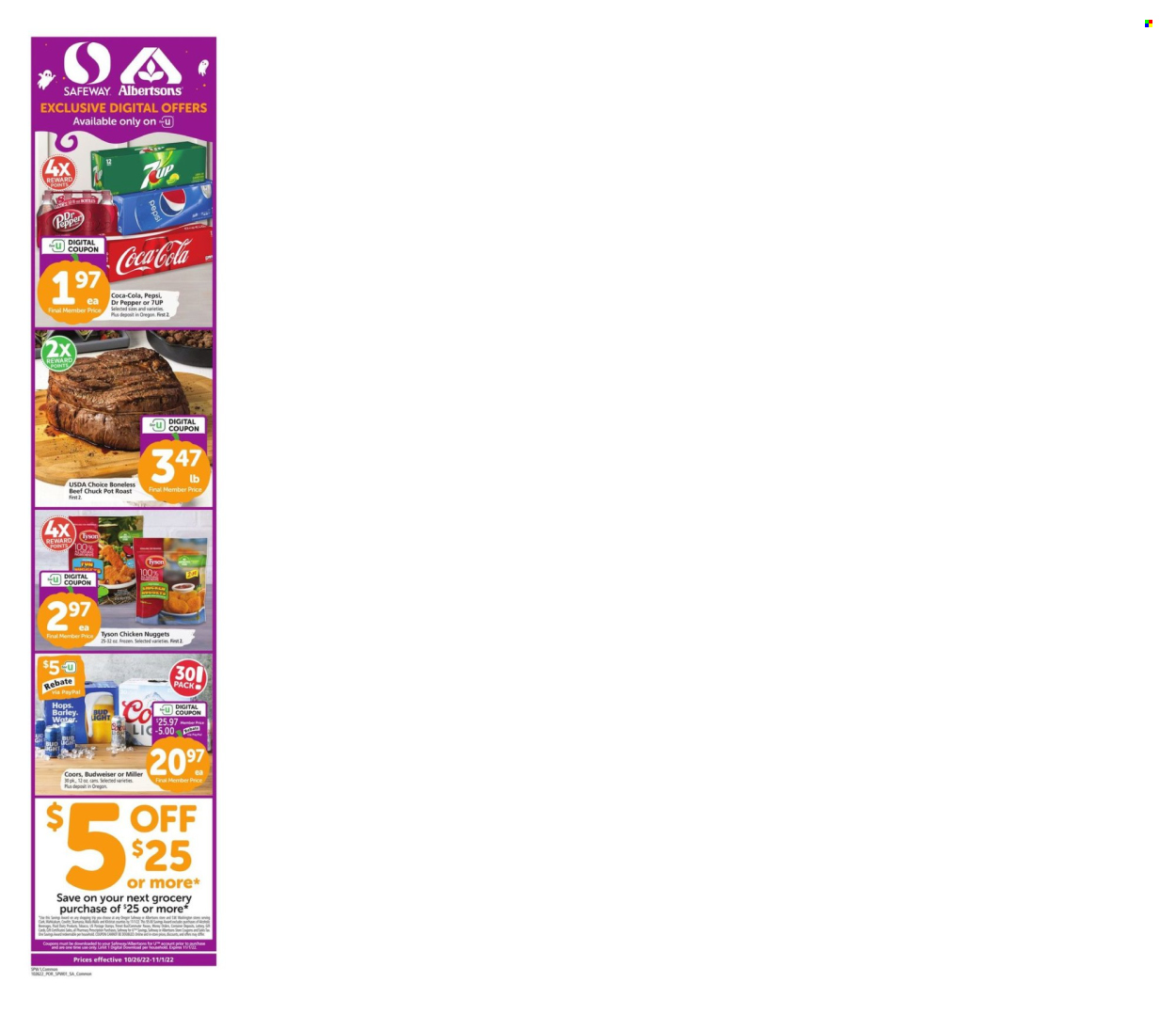 Albertsons ad - 10/26/2022 - 11/01/2022. Page 10