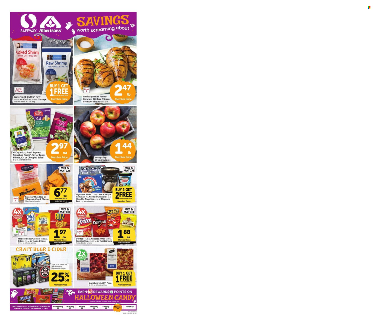 Albertsons ad - 10/26/2022 - 11/01/2022. Page 1