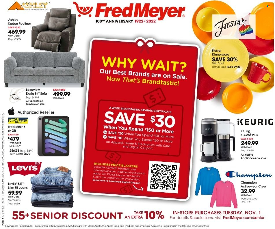 Fred Meyer ad - 10/26/2022 - 11/01/2022. Page 1