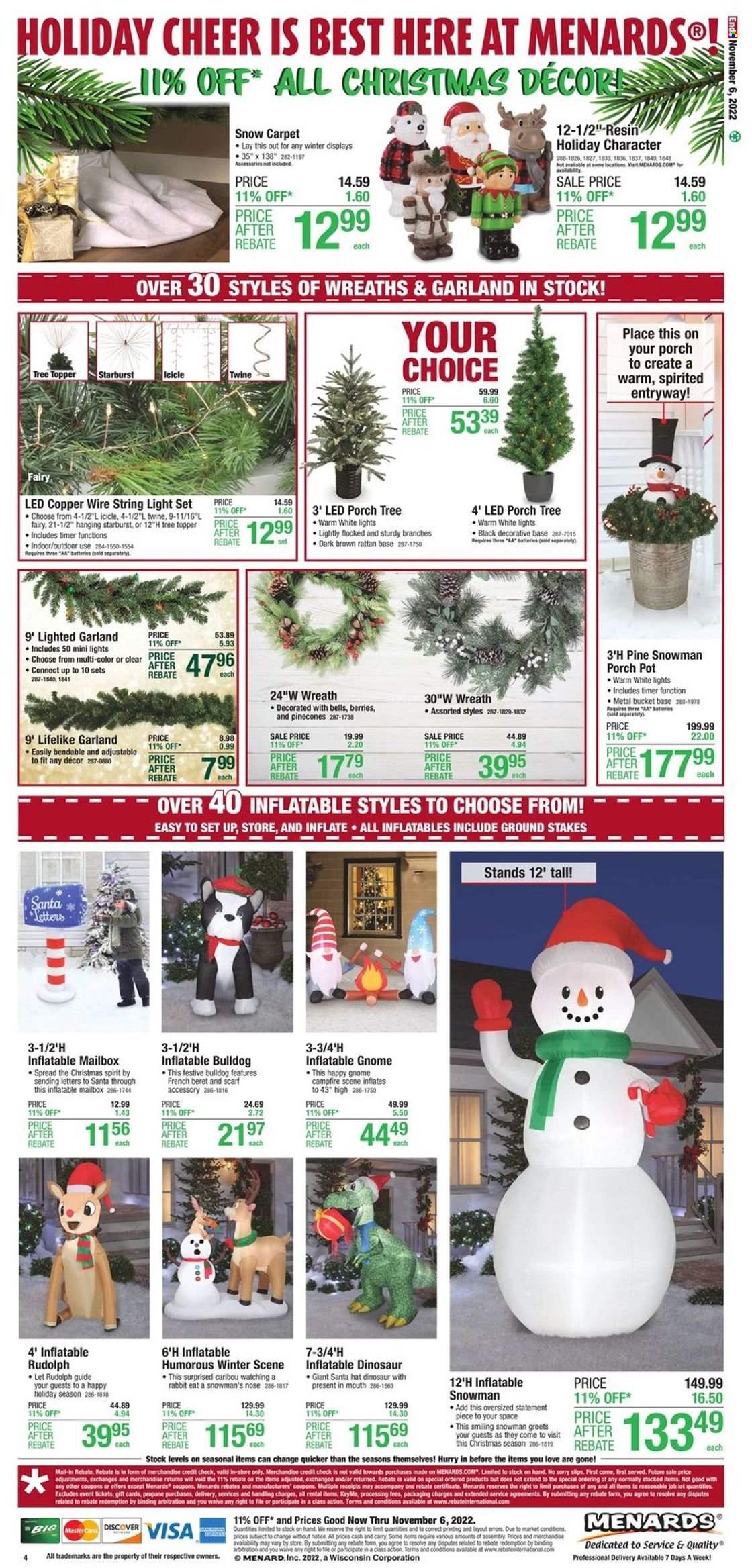 Menards ad - 10/27/2022 - 11/06/2022. Page 4