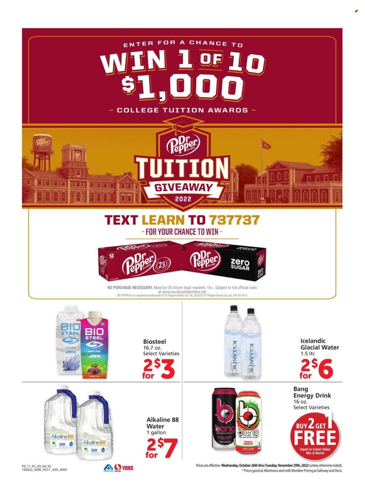 Albertsons ad - 10/26/2022 - 11/29/2022. Page 11