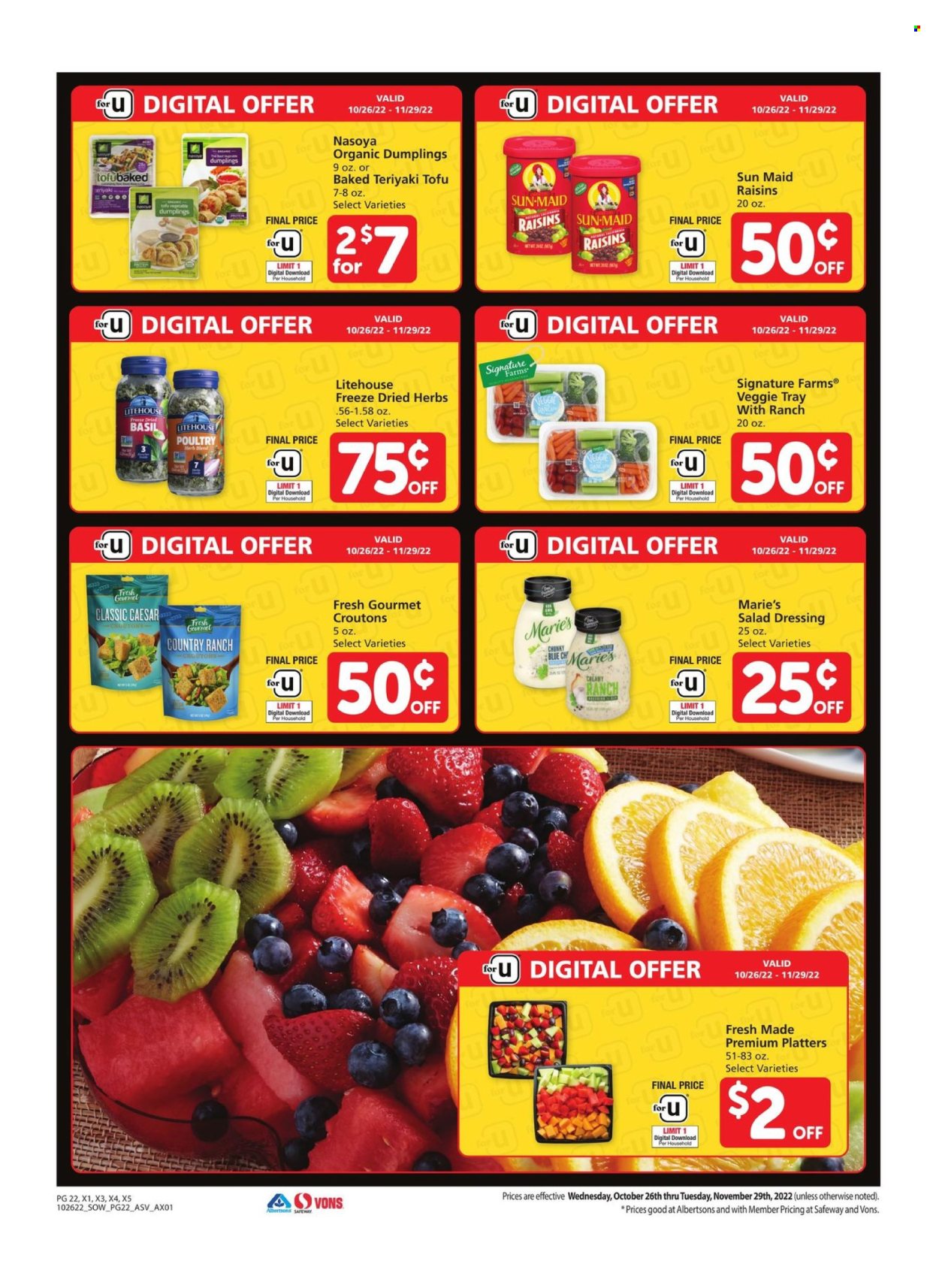 Albertsons ad - 10/26/2022 - 11/29/2022. Page 22