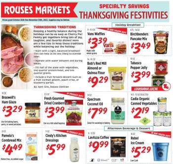 Rouses Markets Flyer - 10/26/2022 - 11/30/2022.