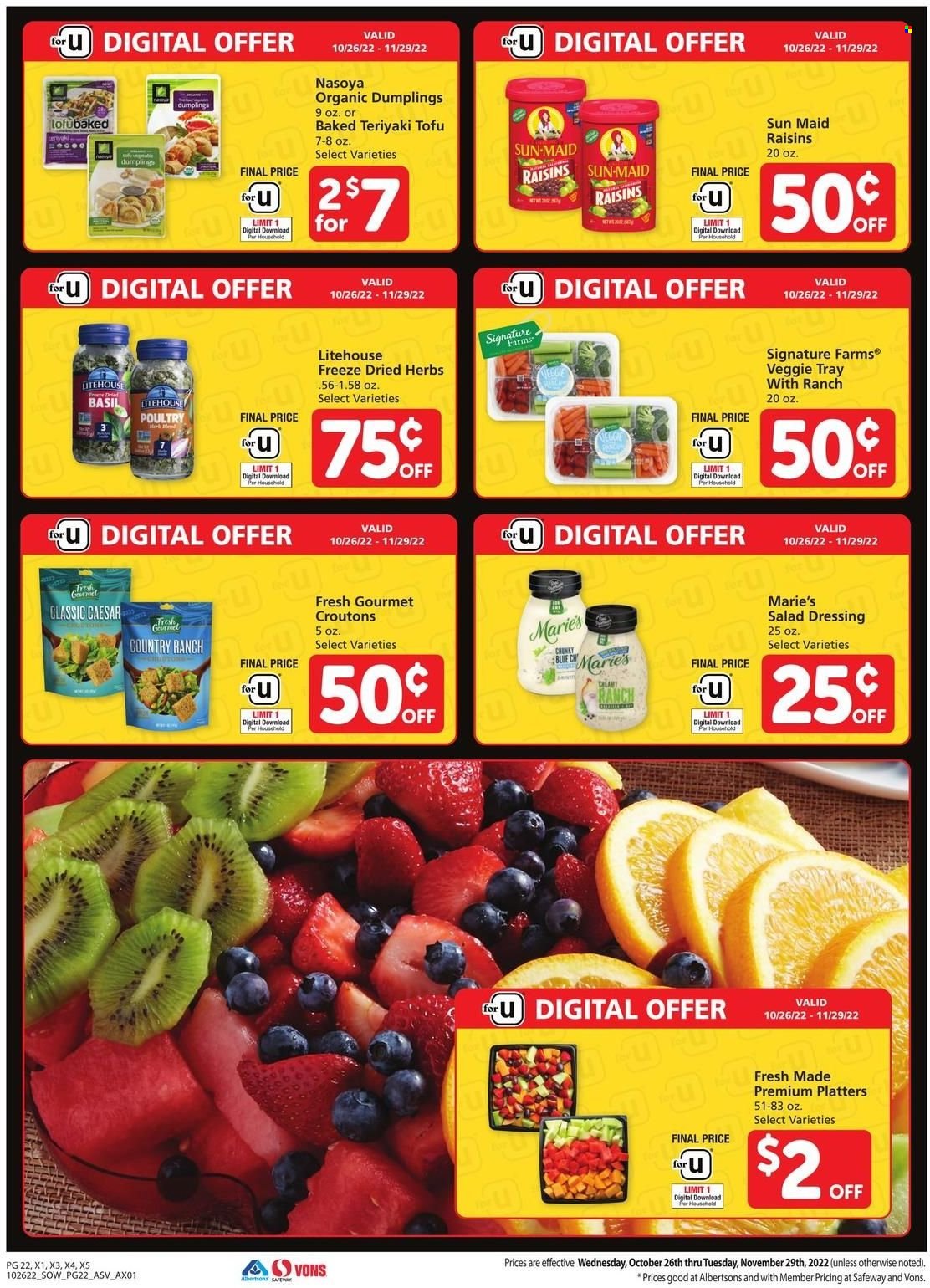Safeway ad - 10/26/2022 - 11/29/2022. Page 22